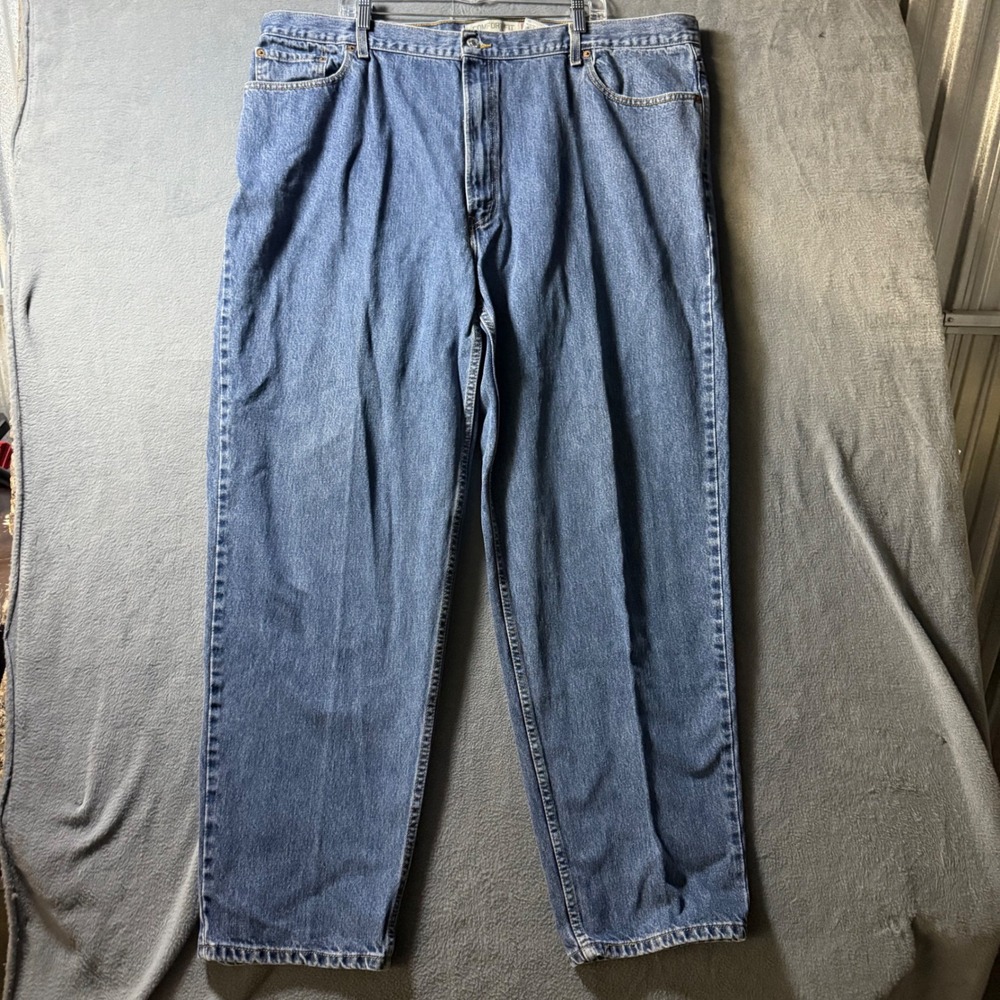 Levis 560 Comfort Fit Jeans Mens 46x34 Blue Baggy Tapered Leg Medium Wash Denim